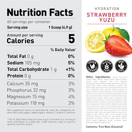 Image of Kaged Sugar Free Hydration | 5 Key Electrolytes | Coconut Water | Tastes Amazing | 60 Servings