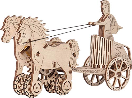 Woodencity- Carro Romano Kits de construcción en Madera, Color marrón (Wooden.City 69)