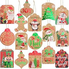 Foil Christmas Presents Tags