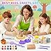 Pottery Wheel for Kids, Arts and Crafts for Kids Ages 8-12, Complete Pottery Painting Craft Kit with Clay, Art Supplies for Kids Toys Girls Birthday Christmas Gift for 6 7 8 9 10 11 12+, Purple