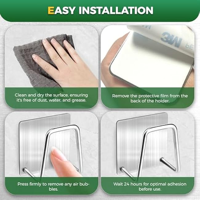 2Pcs Sponge Holder for Kitchen Sink Strong Adhesive Sponge Holder, SUS304 Stainless Steel Sink Sponge Holder, Rustproof and Waterproof Kitchen Sink Caddy Quick Drying Sink Organizer