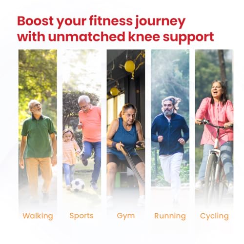 Image of AGEasy Cotton Comfort Knee Sleeve for Arthritis & Joint Pain Relief | Soft Cotton Lining, Non-Slip Grip, 4-Way Stretch Compression Support for Men & Women | Easy Wear Finger Loops, Knee Stability & Mobility Support