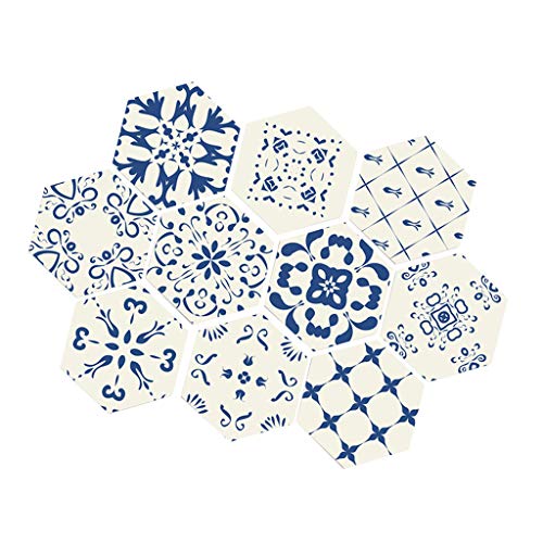 10pcsフロアステッカーPVCタイルステッカーリムーバブルウォールステッカー家の装飾G