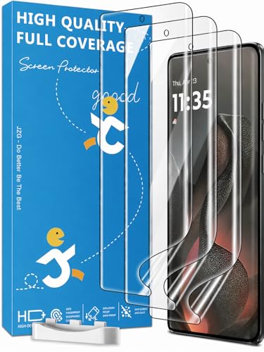 3 Pack for Motorola Edge 2025 Screen Protector Moto Edge 60 Fusion/60 Pro Screen Protector Flexible Film Ultrasonic Fingerprint Compatible Full Coverage No Edge Lifting Touch Sensitive
