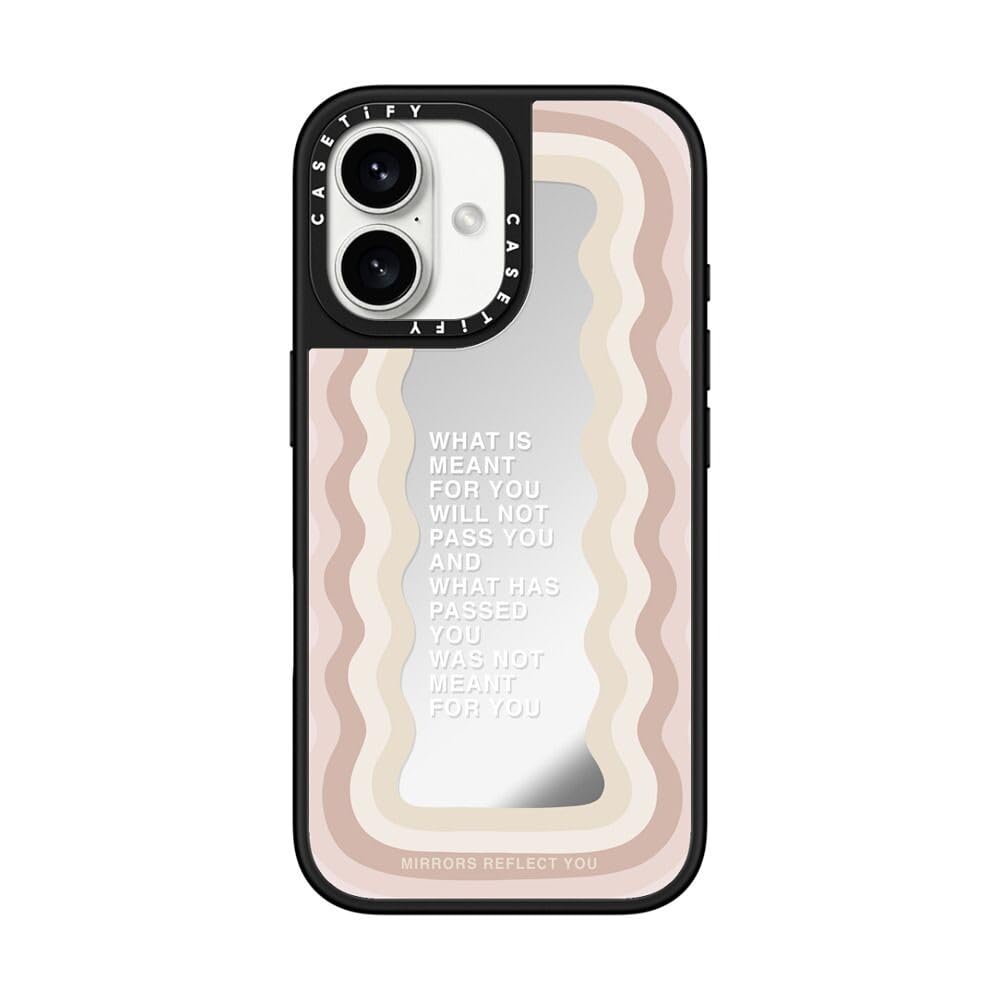 Coque miroir iPhone 16 CASETiFY antichoc MagSafe réfléchissante argent