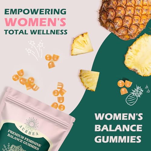 Premium Feminine Balance Gummies for Women - pH Balance & Wellness Support with Hawaiian Pineapple, Vegan Gluten-Free Supplement - 60 Count - Image 7