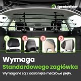 Kratka Oddzielająca Psa Samochód Bagażnik Uniwersalna Regulowana – Metalowa Bariera z Mocowaniem do Zagłówków – Wzmocniona Speedwellstar