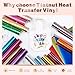 Tintnut Metallic Heat Transfer Vinyl Multicolored Chrome HTV -24 Sheets 12