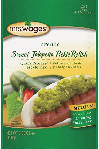 PRECISION FOODS Mrs. Wages Quick Process Jalapeno Pickle Relish, 4 Ounce