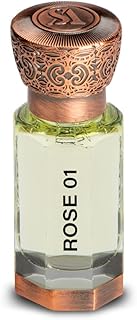 Swiss Arabian Rose 01 - Arabian Perfume Oil - Rose Perfume for Women - Long Lasting Women's Fragrances with Vanilla, Musk, Cashmere - 0.4 oz