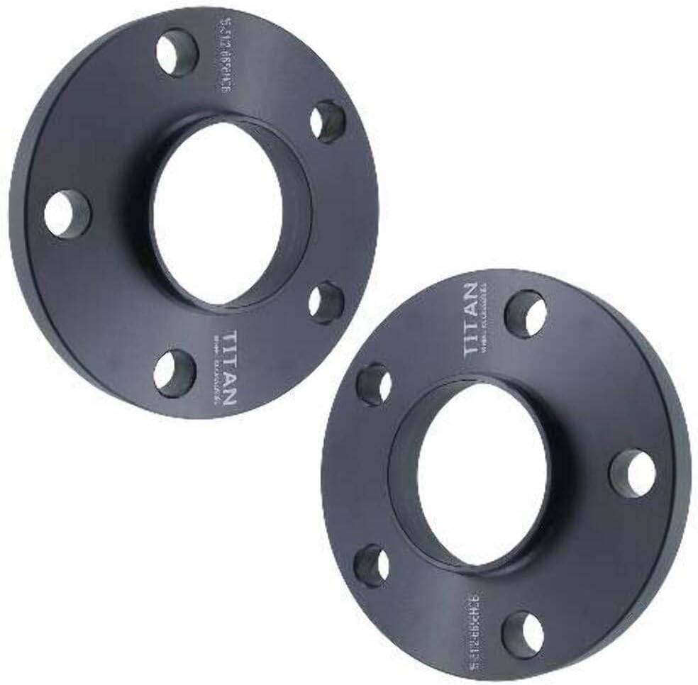 15mm 5x112 Hubcentric Wheel Spacers - Wider Stance, Increased Clearance, Fits VW Fits Audi Fits Mercedes - 15mm, 5x112, 66.56mm Hub, Pair of 2 - Black