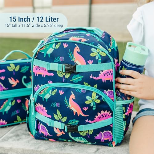 Image of Wildkin 15 inch Kids Backpack for School & Travel - Durable, Padded, Multiple Pockets, Boys & Girls Ages 5-10