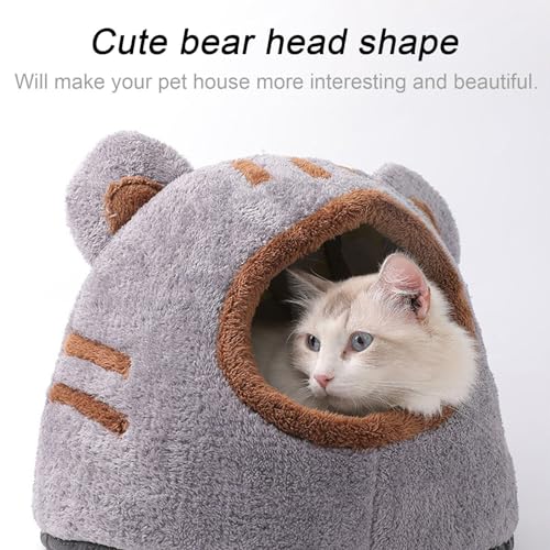 Lit de chat intérieur confortable - Panier de couchage doux pour chaton