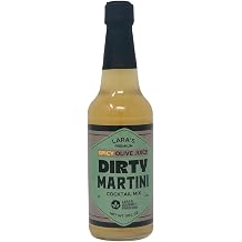 Laras Premium Olive Juice Dirty Martini Cocktail Mix - Small Batch - Glass Bottle Spicy, 10fl oz, 1 Bottle