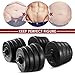 Adjustable Dumbbell Weight Set, 66LB DIY Weight Dumbbell Exercise Fitness Dumbbells Removable Fitness Equipment Muscle Body Training, Gym Equipment Dumbbell(Shipping from US Arrives in 3-5 Days)