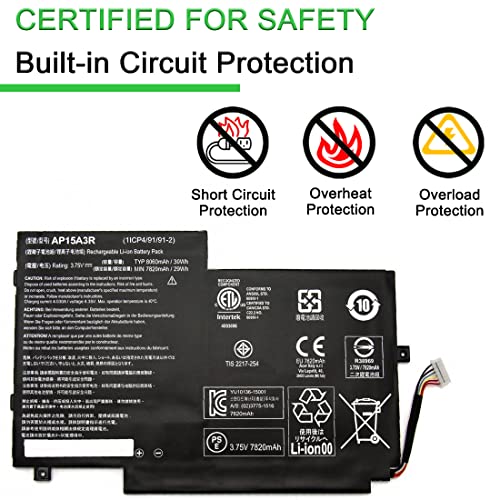 Batterie Lithium-Polymer AP15A3R pour tablette Acer Switch 10 - 4