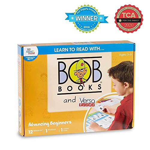 Hand2Mind Learn To Read With Bob Books & Versatiles Advancing Beginner Set, Early Reader Books, Phonemic Awareness Workbook, Kindergarten Phonics Learning Activities, Science Of Reading #TOP1