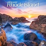 Rhode Island Wild & Scenic | 2026 12 x 24 Inch (Hanging) Monthly Square Wall Calendar | Plastic-Free | BrownTrout | USA United States of America Northeast Mid-Atlantic State Nature