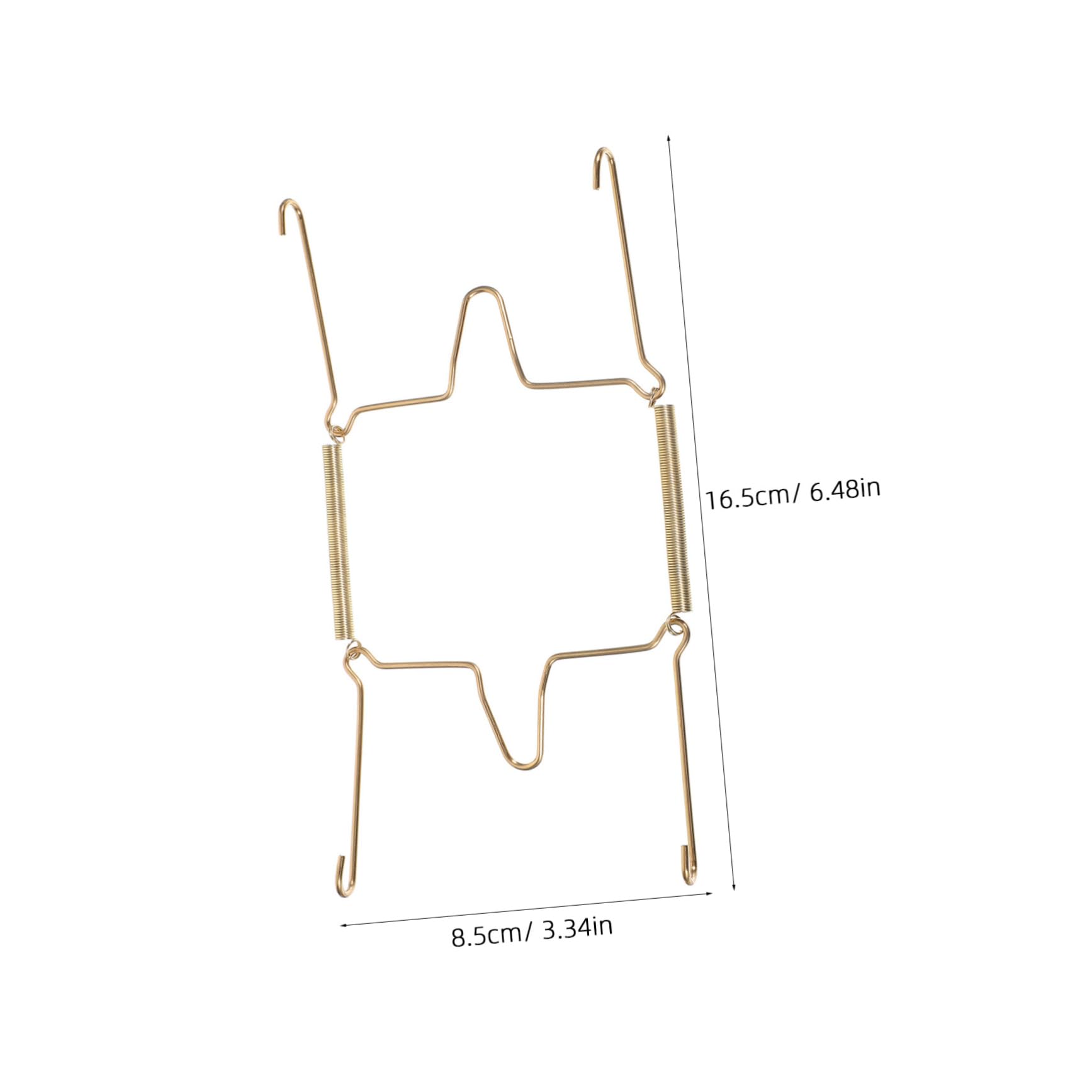 PRETYZOOM Hanging Plate Holder for Wall Decorative Spring Hooks Invisible Plate Hangers