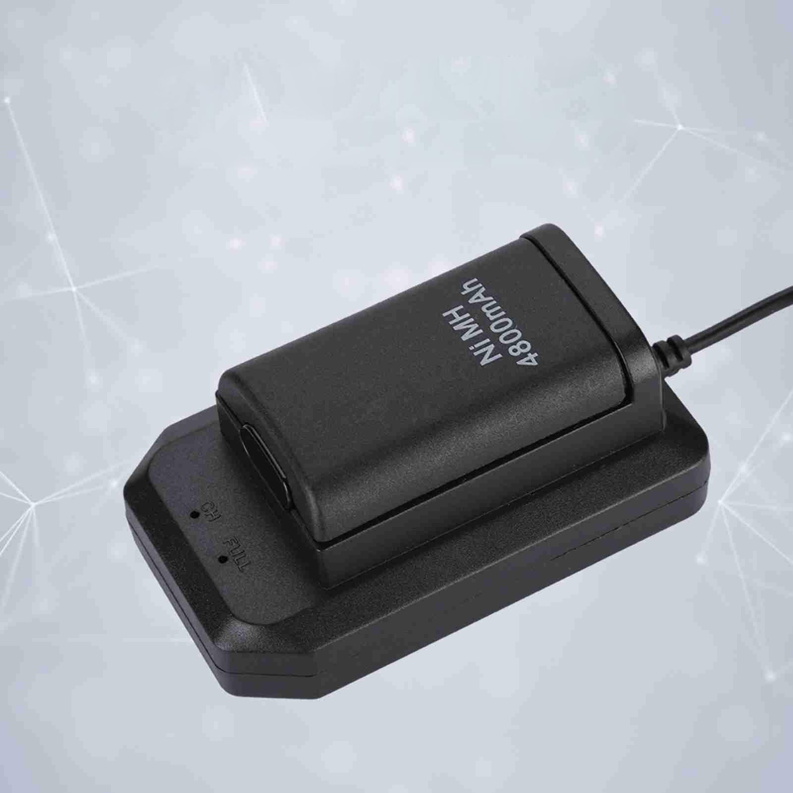 Batterie Rechargeable 4800 MAh pour 360 – Batterie de Secours Durable pour Manette de Jeu 360 – Comprend Un Câble de Charge et Une Base pour Une Utilisation Facile – 2 Batteries pour de