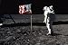 moon astronaut USA flag NASA POSTER 24X36 60's & 70's space program RARE