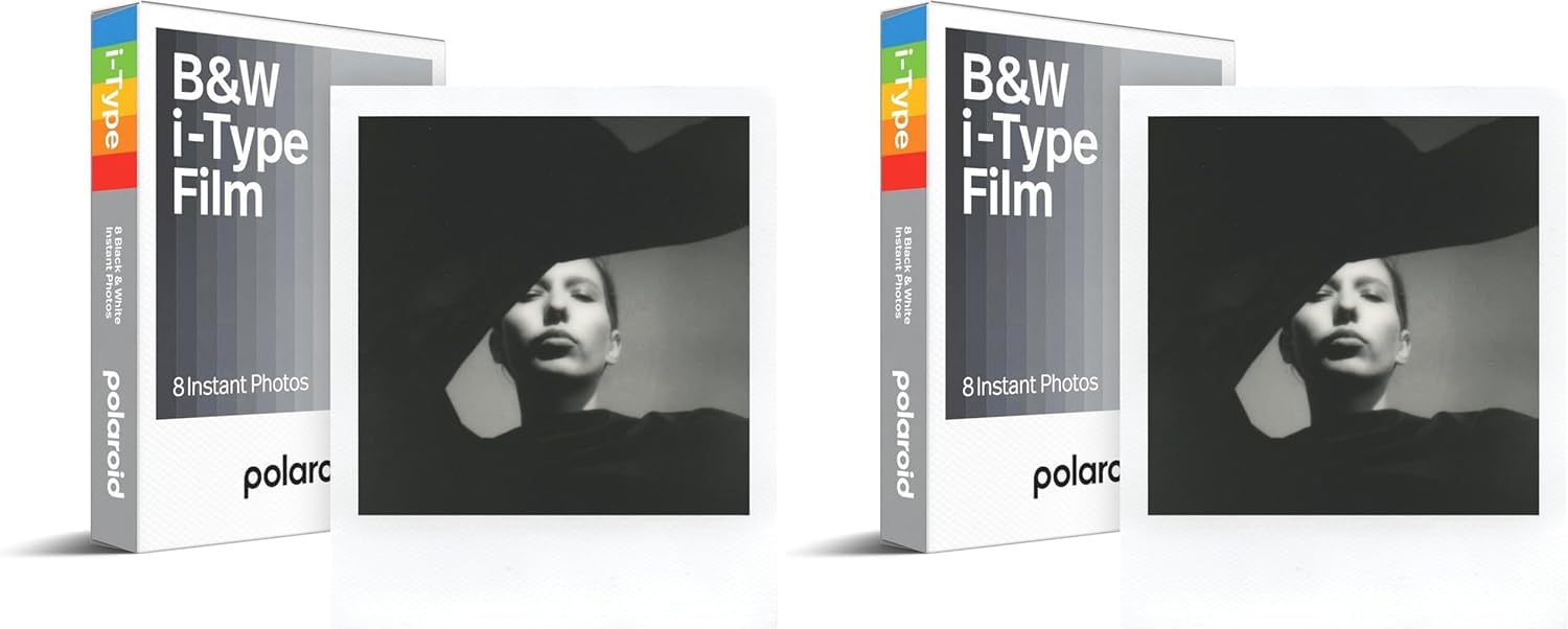 Impossible/Polaroid - Pellicola istantanea in bianco e nero per fotocamere Polaroid Originals I-Type OneStep2, confezione da 2