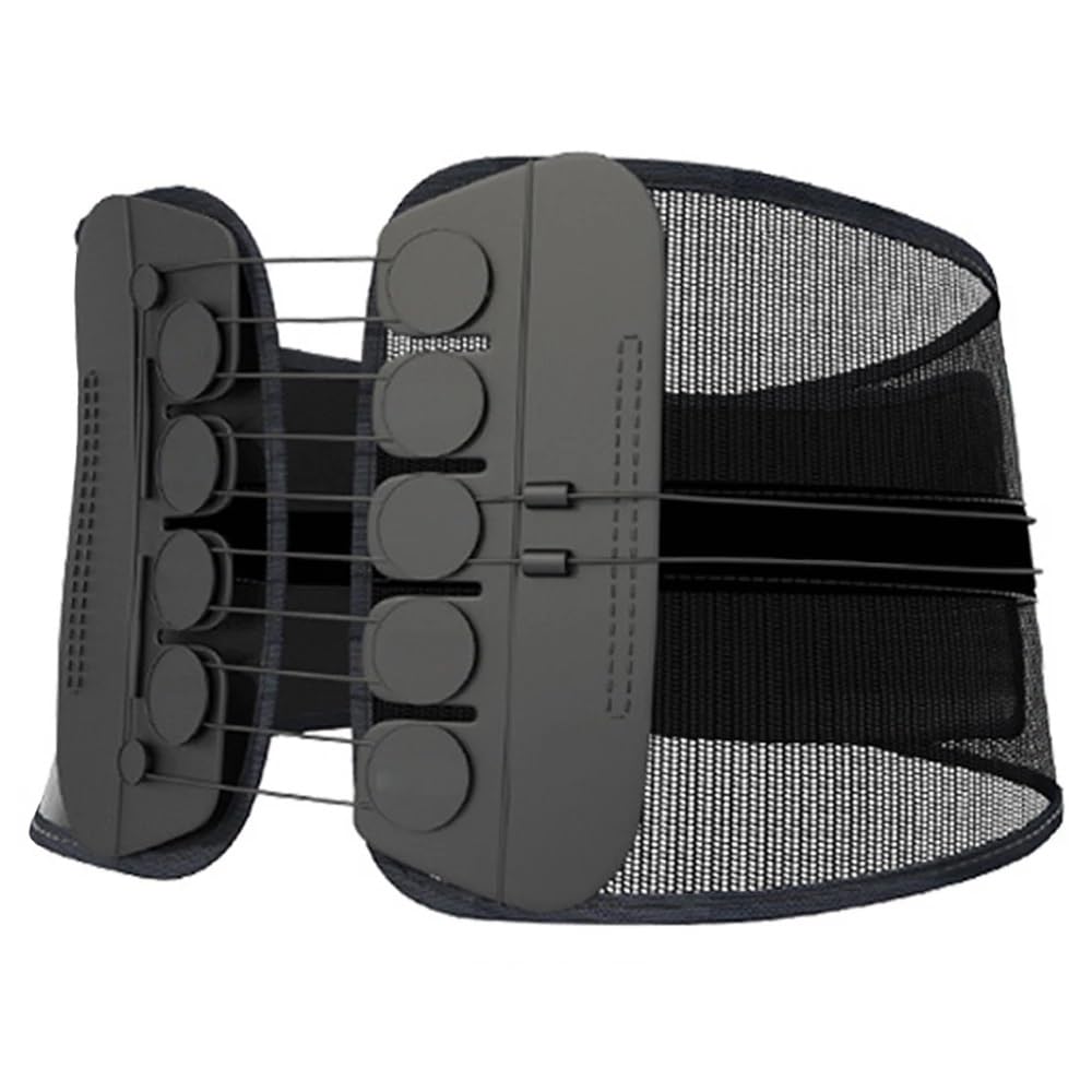 Pull Waist Brace Back Lumbar Support Corset Woman Man Muscle Posture Corrector Belt(Small)