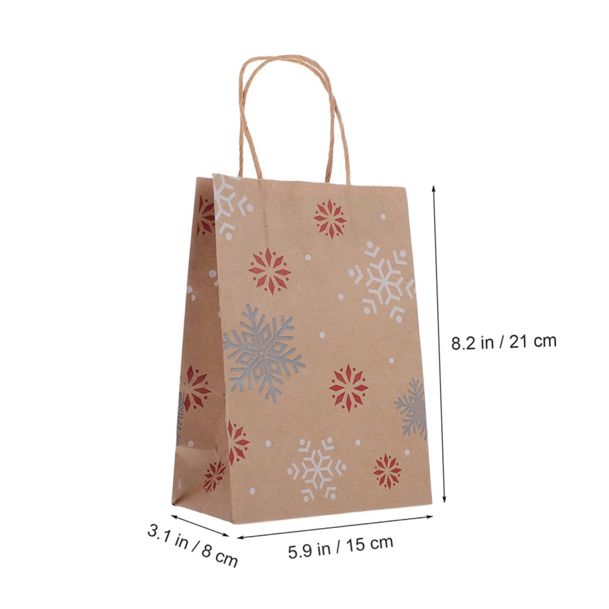 ULTECHNOVO 60stücke Weihnachtliche Papiertüten Robuste Geschenktüten Mit Schneeflocken- Für Partys Hochzeiten Geburtstage Und Besondere Anlässe Vielseitig Und Langlebig