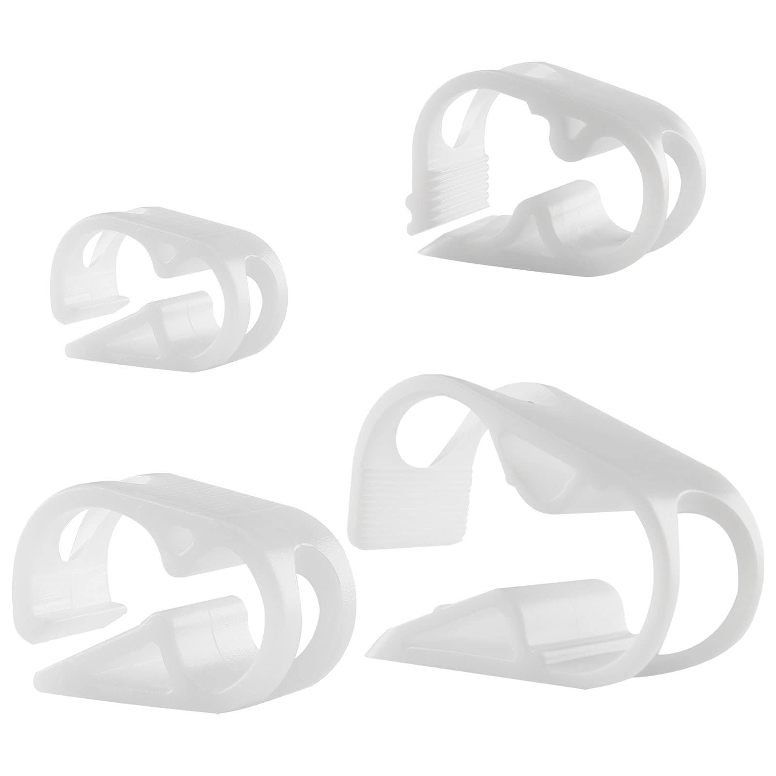 4 sizes plastic tubing clamps adjustable tube clamp laboratory pinch valve flow control hose clamp - pack of 40