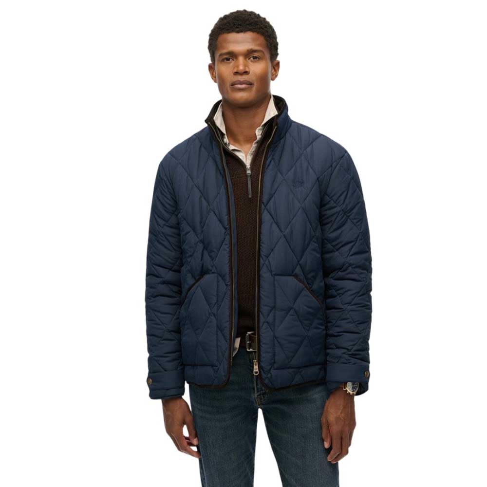 Superdry Quilted Estate Liner Jacket XL Blue