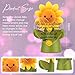 VYNWPDFLI Sunshine Positive Sunflower Figurine, Optimistic Attitude Gift for Women, Men, Positive Posture Gift for Student, Confident Desk Decor for Friend, LOS28