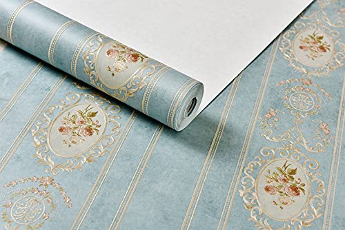 Blooming Wall Peel And Stick Floral Damasks Mirror Textured Wallpaper Wallcovering Wallpaper In Livingroom Bedroom, 34.2 Square Feet/Roll (Match Flower(Prepasted)) #TOP5