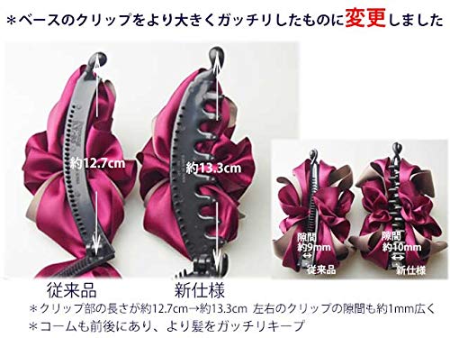 Amazon.co.jp: [Luglio]ビッグ バナナクリップ エレガンスフラワー