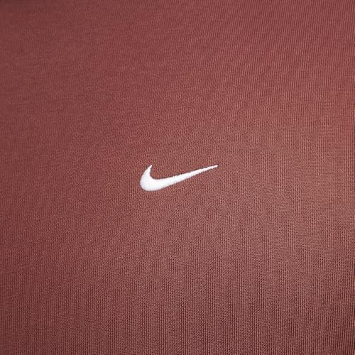 Nike Solo Swoosh Crew sweat pull marron DX1361-231 molleton col rond - 3
