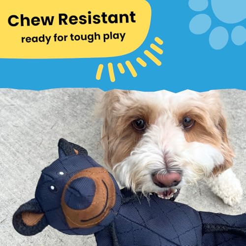 Juguete resistente de peluche para perros Mighty Bear 10 pulgadas miniatura 5