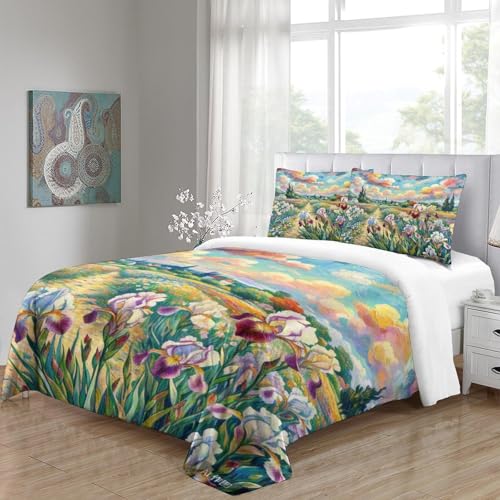 Iris Imprimée en 3D Housse De Couette Microfibre Douce Enfants Adolescents 200x200 - 5