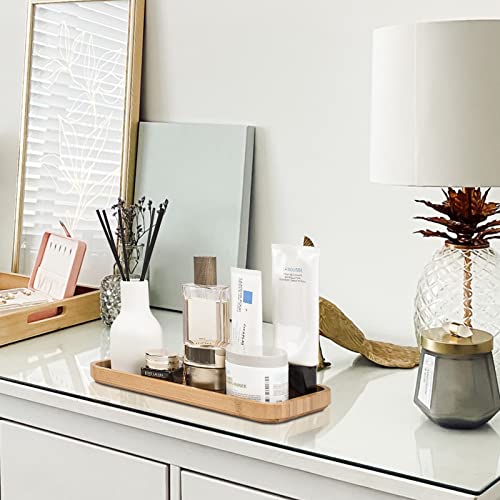 Bamboo Vanity Tray, Bathroom Counter Tray, Bamboo Tray For Bathroom And Home Decor, 11.8L X 6.1W X 0.9H Inches #TOP4
