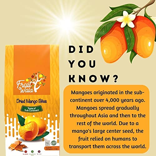 Fruitwala Pakistani Langra Dried Mango | Premium Dried Mango Bites From Pakistan | The World’s Best Mango | Halal, Vegan, And All-Natural | Nut-Free, No Gelatin, No Artificial Ingredients | #TOP6