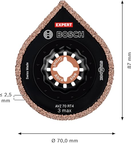Enlève-mortier Bosch Expert 3 max pour vider les joints sans effort