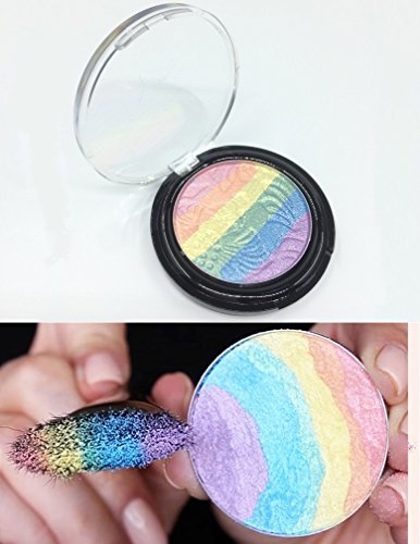 Axcv5 Rainbow Highlighter Contour Powder Palette (Highlighter Powder)