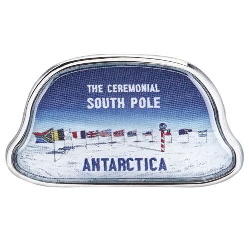 Collectible Novelty Pin for Backpack, Scarf - Made From Jeweler Class Metal - Spartan and the Green Egg Explorer Pin Series: Ceremonial South Pole, Antarctica (777)