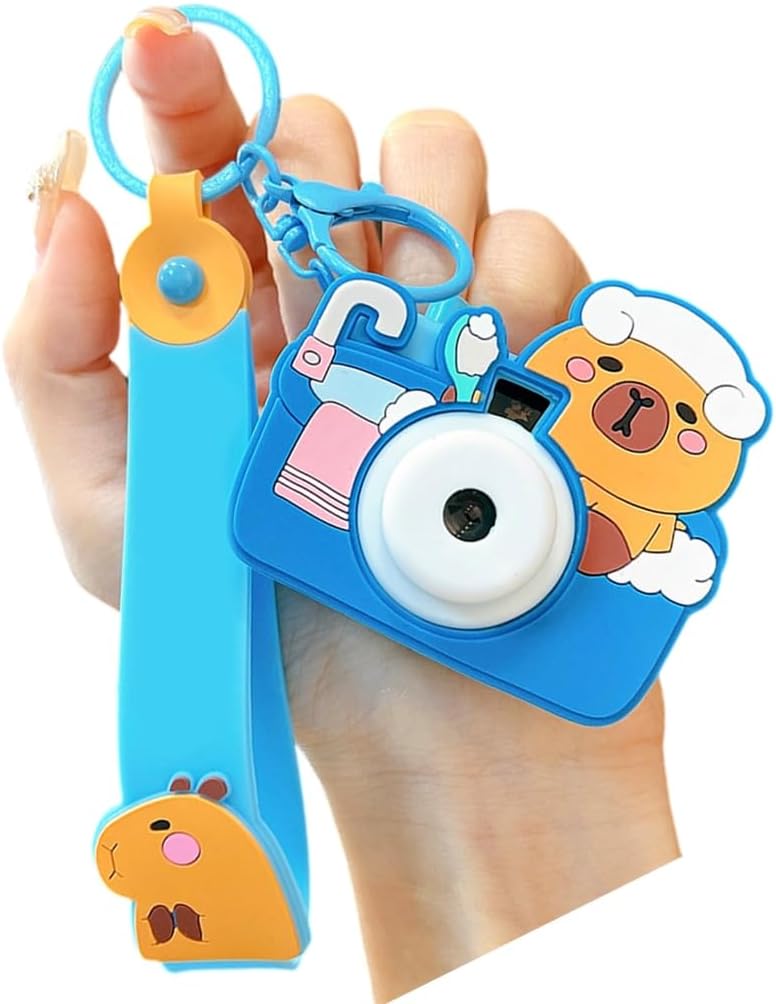 Creative Animal Camera Keychain Feature Projection Fun Design Multiple Color Bag Hanging Decoration image 4
