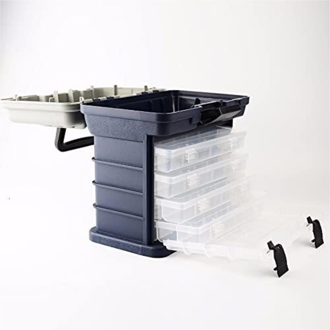 Cassetta Da Pesca Organizzatore Scatola Portautensili Da Pesca Contenitore Multistrato Scatola Con Manico In Plastica Esche Da Pesca Ami Da Pesca Custodia Di Stoccaggio Valigetta Da Pesca Multifunzion