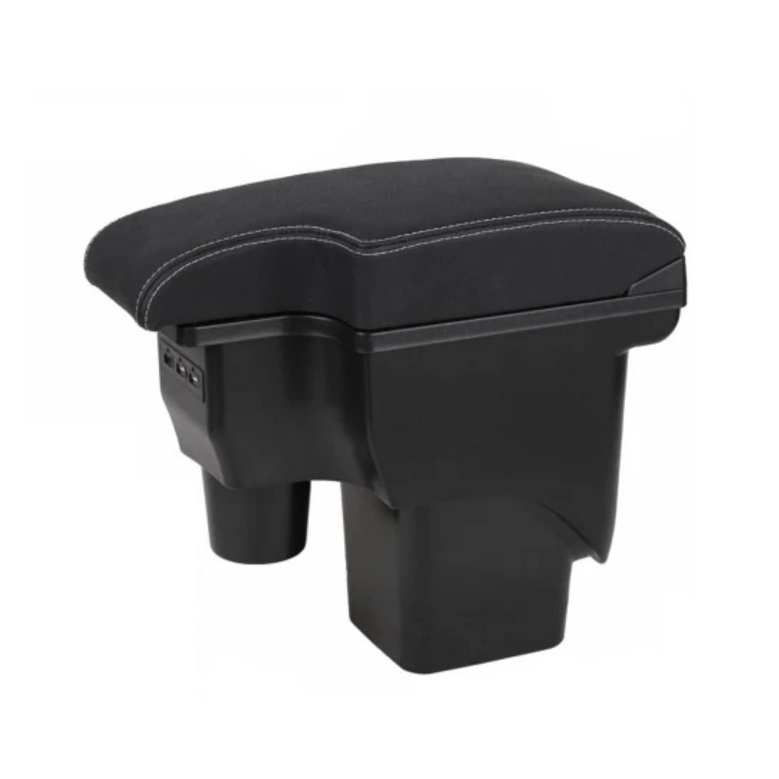 UMDJJU For Focus 2 For Mk2 Armrest Box Central Store Content Storage Car Centre Console Armrest Box(Black white line)