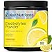 KEY NUTRIENTS Multivitamin Electrolytes Powder No Sugar - Refreshing Lemonade Electrolyte Powder - Sodium & Energy Supplement - Hydration Powder - No Calories - 90 Servings - Made in USA