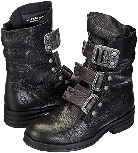 Fly London Women's Winter Boots Ankle, Black, 7.5 | Image 6