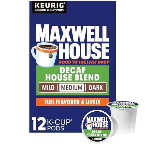Maxwell House Decaf House Blend K-Cup Coffee Pods (12 ct Box)