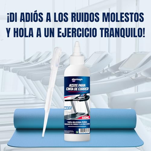 Plantawa Aceite para cintas de correr 500ml | Efectividad Probada | Limpieza y Seguridad | Aplicación Precisa | Universal y Respetuoso | Beneficios Duraderos | Silicona Pura | Ideal para Gimnasios. - imagen 7