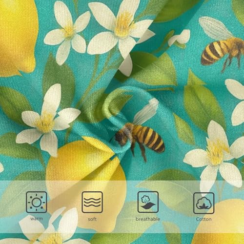 Joisal Toddler Underwear Floral 2t Cotton Panties for Girl Cartoon Briefs Girls Undies Vintage Bees Yellow Lemons Green3