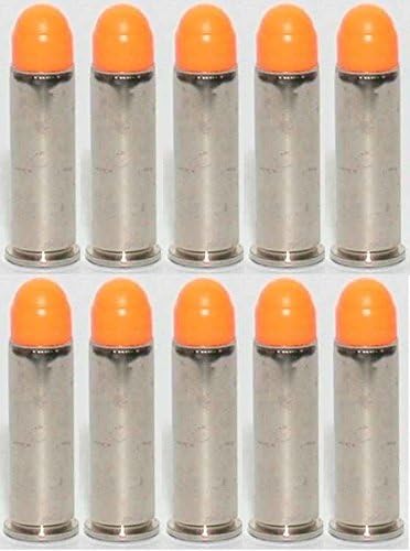 ST Action Pro Pack Of 10 Inert .38 Special Orange Safety Trainer Cartridge Dummy Ammunition Ammo Shell Rounds with Nickel Case